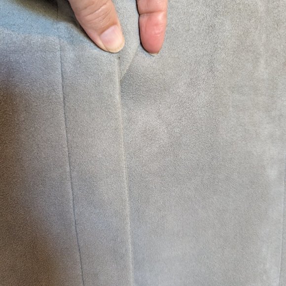 NEVER WORN! 70s Union Label | Duster Coat | ULTRASUEDE | L | GRAY | Wilson's - Picture 4 of 13